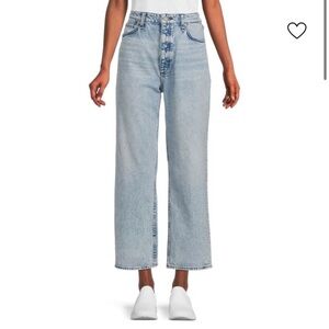Rag and Bone Alex High Rise Ankle Straight Jean Venice Light Wash sz 26